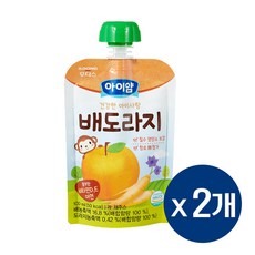 일동후디스 아이얌 건강한 아이사랑 주스 배도라지, 2개, 100ml