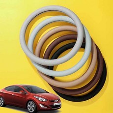 라움샵 핸들카바 자동차핸들커버 아반떼 MD 핸들커버 쿨매쉬 땀흡수 핸들커버, 매쉬 D컷_미스틱그레이