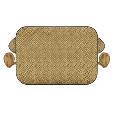 Tuxihapp 얼음과 눈용 자동차 앞유리 커버 방수 방풍 자동차 전면 윈드스크린 프로스트 커버 사이드 미러 프로텍터 포함 자동차/SUV/트럭용 범용 자동차 겨울 액세서리, 골드