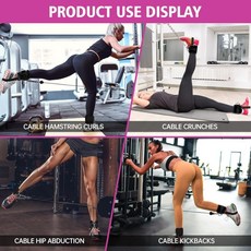 龍門架腳踝扣練腿練翹臀腳踝綁帶腳環扣蜜桃臀腿部肌健身訓練器材, 紫色,單隻裝