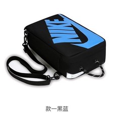 戶外運動便攜式球鞋袋健身時尚手提包單肩籃球鞋收納包鞋子收納袋, 020黑籃, 1個