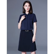 투피스 정장 여름 세트 여성 OL 패셔너블한 작업복
