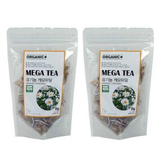 메가티 유기농 캐모마일 삼각 15티백 2개세트, 2개, 15개입, 1g