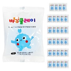 국산 바핑클레이 대한산업 교육용 소분 방과후 돌봄, 30개, 10g, 하늘