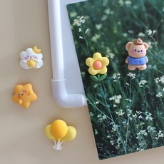 산책곰 별빛산책곰 5P set 냉장고 현관문 인테리어 자석 작지만 강력한 귀여운 마그넷, 2.별빛산책곰 5pcs세트 자석