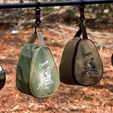 캠핑 시에라 컵 파우치 케이스 그릇 앞접시 접시 식기, 카키, 1개