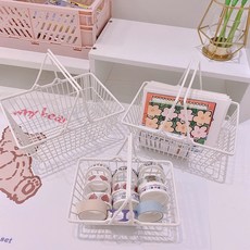 [이브닝메종] 화이트 미니 장바구니 3종, 소형  rsX4, 1개