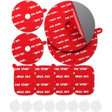 APPS2Car 8Pcs 3M VHB 접착 패드정전 필름 포함 내열성 2.15 원형 양면 스티커 자동차 윈드실드용 대시보드 GPS, Round 2.15" +
