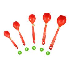 멜라민 만두국자 스푼 가벼운 식당 주방 분식 주황 4가지 사이즈, 소(20cm), 1개
