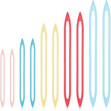 10개 큰 눈 마감 실 바늘 두꺼운 부피의 DIY 재봉 직조 뜨개질 크로셰 다닝 태피스트리 수제 공예품 5가지 색상