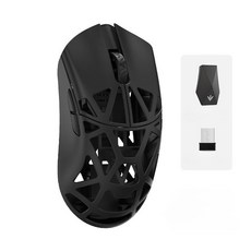 Wlmouse Beast x MAX 무선 게이밍 마우스 8K 마그네슘 초경량 PAW3950HS, 블랙 TTC(Solid Sides)