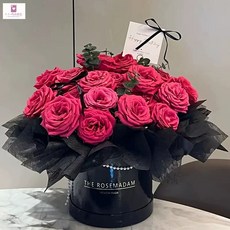 KiKi 新品花束 永生花 仿真香皂花 佛洛伊德抱抱桶 實用玫瑰花束 閨蜜七夕生日禮物, 【與你長情】抱抱桶-21朵佛洛伊德玫瑰+