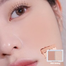 HAKIT Florid Layer 霧光雙色腮红 9.3g 六色, 03 Timing, 1個