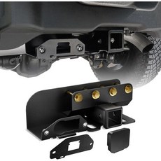 포드 브롱코 견인 트레일러 키트 2021년 2022년 2023년 2024년 2025년 2도어 및 4도어용 히치 수신기 커버 포함 2인치 후면 범퍼 후크 스포츠 제외, Receiver Hitch Extender