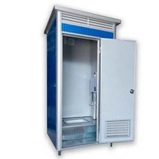 이동식 야외용 화장실 컨테이너 공사 부스 현장 파티션 간이 알루미늄 바닥, 1.1x1.1x2.3  A