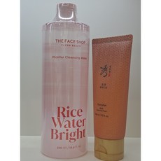 더페이스샵 미감수 브라이트 순한 클렌징 워터 500ml 구매시 수려한 폼크린싱 여행용 100ml을 드립니다., 1개, 500g
