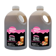 런던브릭스 복숭아 아이스티 베이스 세트, 1.9kg