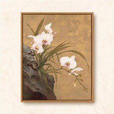 디아이와이 고전풍 목련 아크릴 유화 수채화, 세트 원목 프레임+붓+페인트, Y603 클래식