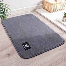 뽀송뽀송 도톰한 욕실 화장실 매트, 다크 그레이