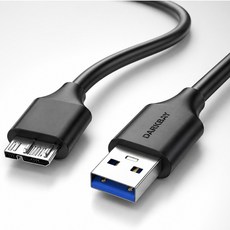 USB 3.0 A to 마이크로B 외장하드 케이블, 1개, 0.5m