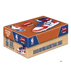 Brick Heroes Kicks Series NBA 籃球鞋積木組, 白紅, 1個