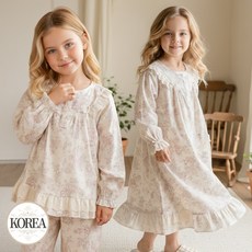 여아 원피스 잠옷 공주 드레스 파자마 유아 주니어