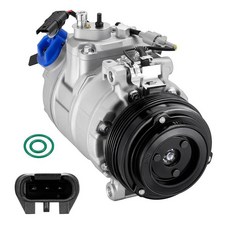 BDFHYK 168324 AC Compressor with Clutch Compatible with Mercedes-Benz C250 C300 C350e E200 E250 E3, 197367 AC Compressor