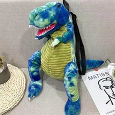 恐龍系列霸王龍噴翼龍兒童書包，可愛卡通毛絨防走失背包，ins時尚旅遊包