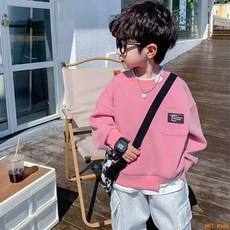 Hi！Kids 超可愛男童加絨衛衣 2025春秋冬款韓版兒童長袖T恤 寶寶時髦洋氣一體絨上衣