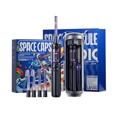 J/MOK 電動牙刷，深層清潔，多種模式，智能定時，無線充電，全身防水, J6 PRO星際太空艙電動牙刷禮盒, 深海藍, 1個