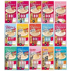 日本 CIAO 啾嚕肉泥囤貨組【24包組】貓咪零食，多口味隨機搭配，日本原裝進口, 1個, 24包組