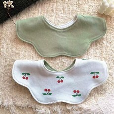 韓系嬰兒圍嘴花瓣純棉A類口水巾，超柔軟吸水寶寶圍兜，純棉夏季寶寶口水巾，放吐口水巾，寶寶吃飯圍兜，可愛圍兜