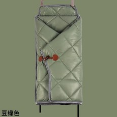 電動車擋風罩 分體可折疊收納 PU皮加絨加厚保暖抗風, 1個, PU皮分體單獨被體綠色