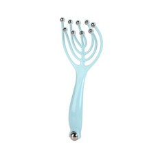 生活用品C8B 升級款八爪魚滾珠抓頭器 頭皮舒壓保健神器, 藍色（袋裝）, 1個