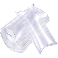 30개 투명 PVC 반달상자 과자박스 사탕박스 간식꾸러미11.5x7x2.5cm, 분명한