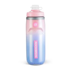 락브로스 자전거 보냉 물통 620ml, 1개, 핑크