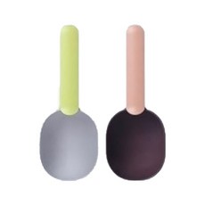 DMScoop寵物貓狗飼料湯匙, 綠色+粉色