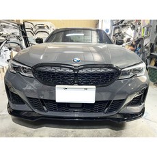 適用於 BMW G20 G21 3系 MP款 鋼琴烤漆黑 專用前下巴, 1個