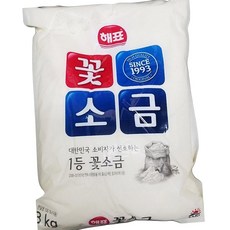 해표 꽃소금 3kg 조미료, 1개