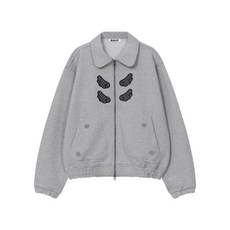 [바우프] BAUF 엔젤 카라 집업 자켓 [그레이]