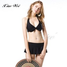 小薇的店 梅林品牌 極簡素雅二件式鋼圈比基尼泳裝 時尚泳衣 NO.M7426(F), F