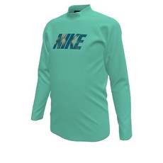 나이키 NIKE 나이키스윔 아동래쉬가드 리틀보이 레터링 스프레이 롱 슬리브드 하이드로가드 NESSF870-468 3707038