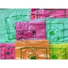 背心袋 提袋 塑膠提袋 色袋 花袋 兩 半斤 1斤 2斤 3斤 4斤 5斤 免洗餐具 斤袋 塑膠袋, 1套, 600ml