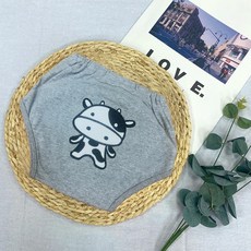 【禾季】台灣製 四層透氣學習褲。戒尿布/學習褲/尿布褲/幼童外出褲/防漏/透氣/重複使用, 1個, 灰色小牛,95cm【13-15kg】