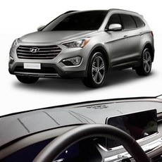 싼타페DM 가죽 대시보드커버 자동차 대쉬보드 차량용 논슬립 덮개 용품 커버 대쉬보드 가죽 자동차 선 dew+12172JM, 센터스피커 유_레드스티치