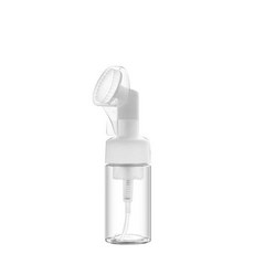 按壓式潔面慕斯起泡瓶 附矽膠洗臉刷 起泡綿密, 100ml 潔麵慕斯刷, 100ml 潔麵慕斯刷