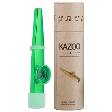 커스텀라인 휴대용 실리콘 커버 카주 악기, 1개, 그린, CZ01