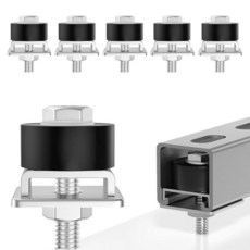 [ 932216 ] 3.8cm(1-5/8인치) 유니스트럿 트롤리 롤러 2개 튼튼한 6팩 차고 문 빔 및 오버헤드 컨베이어 시스템용 리미트 하드웨어 포함, 6