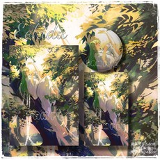 FATE 森林恩奇都鐵底徽章閃光明信片大卡，精美收藏送禮首選, 1個