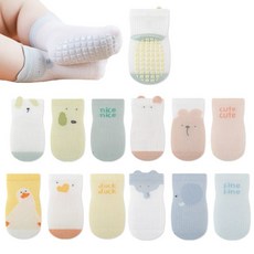 엠에스키즈 신생아 유아동 미끄럼방지 슈크림 매쉬양말 3족세트